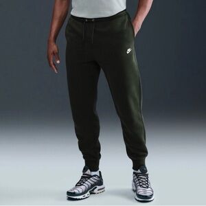 NWT Nike Men's Club Cuffed Brushed Fleece Pants. “Sequoia”, 2XL. (FN3808-355)